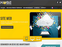 Tablet Screenshot of kube-tech.com